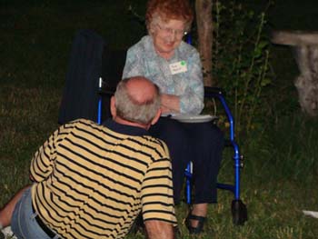 Campfire 02, Jim Zimmer and Mrs. Harris